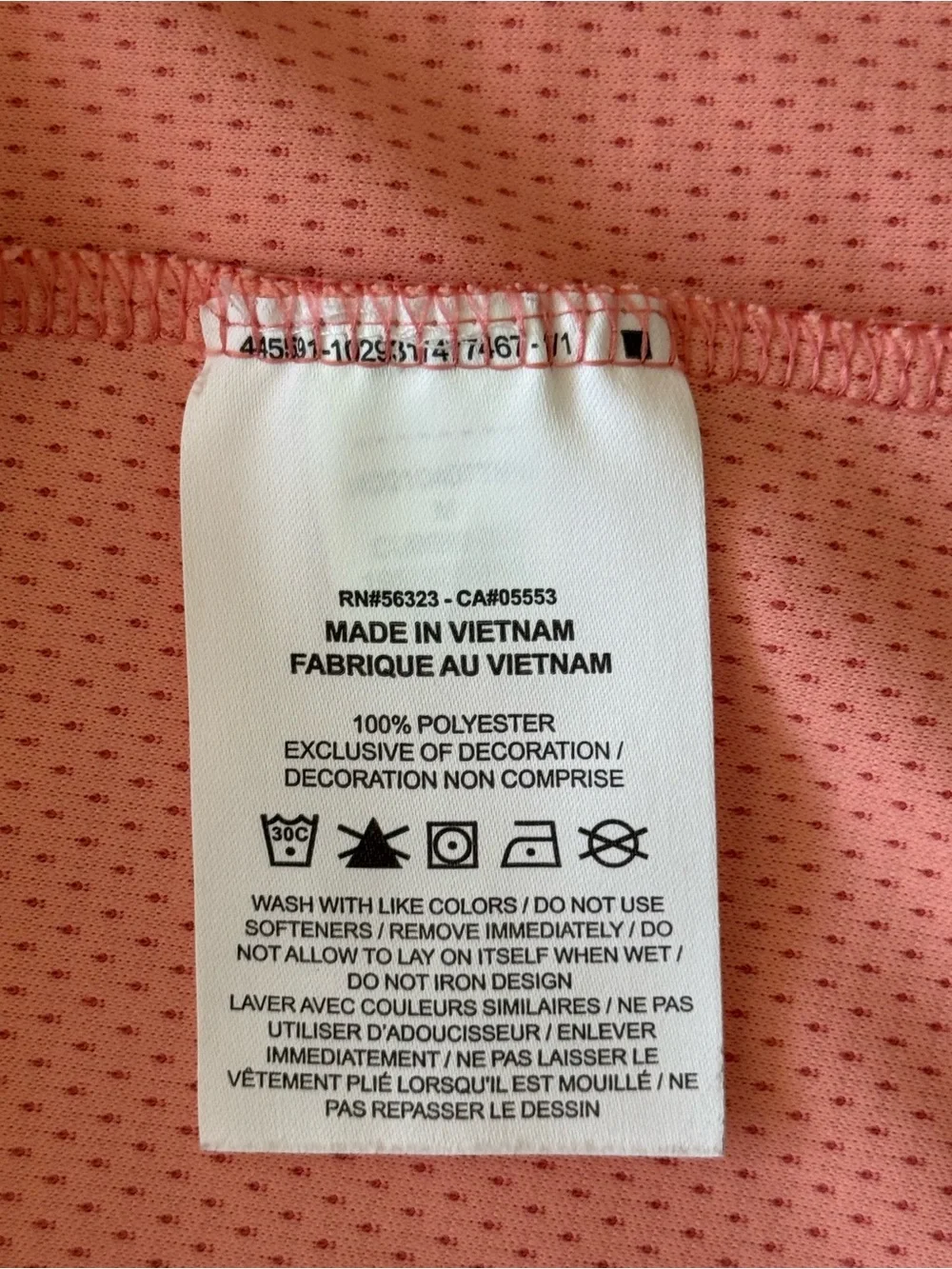 Nike Coral-Orange Half-Zip Performance Pullover size M (065)